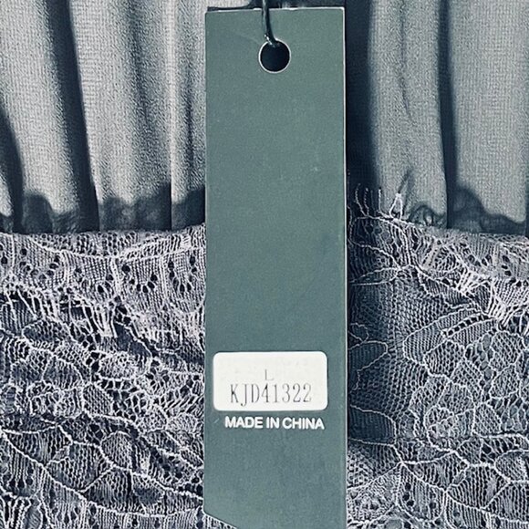 J the Way Maxi Dress with Lace (L) New With Tag - Picture 8 of 9